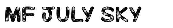 Mf July Sky font preview